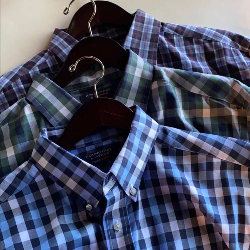 (3) Roundtree & Yorke men’s button down shirts